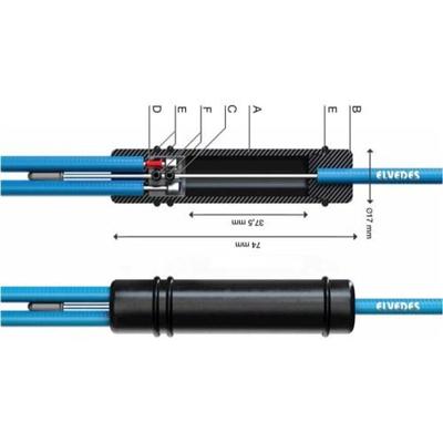Elvedes Kabed kabelsplitter univ zw