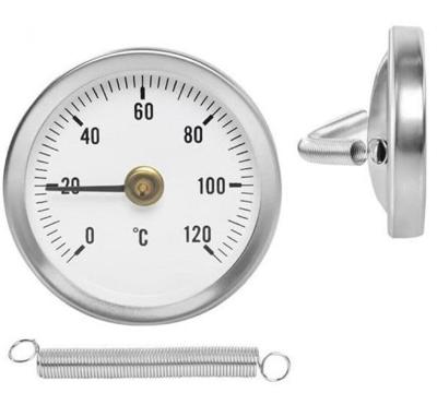 Kirchhoff Contactthermometer bimetaal, 0-120°C, 1-2" - 984544263