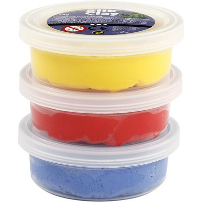 Silk Clay ®, blauw, rood, geel, 3x14 gr/ 1 doos