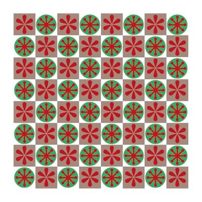 Vaessen Creative • gelaagde sjablonen geruit patroon 15x15cm 3st.