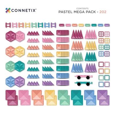 Connetix Mega Pastel 202 stuks