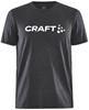 Craft 1913421 Community Logo SS Tee M - Black Melange - XS
