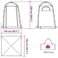 VidaXL Douchetent waterdicht camouflage - thumbnail