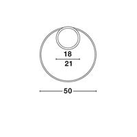Lyora Ronde plafondlampFuline zwart Ø 50cm - 9348073 - thumbnail
