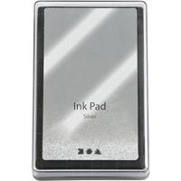 Creativ Company Stempelinkt, h: 2 cm, afm 9x6 cm, zilver, 1 stuk - thumbnail