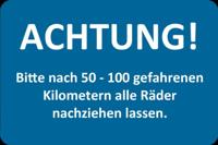 EICHNER kundendienstaufkleber attention wheel nuts to b customer service rec. - thumbnail