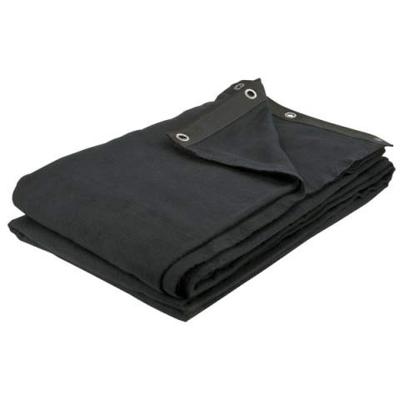 Showtec Dekomolton Backdrop zwart 6m x 3m 160gr/m²