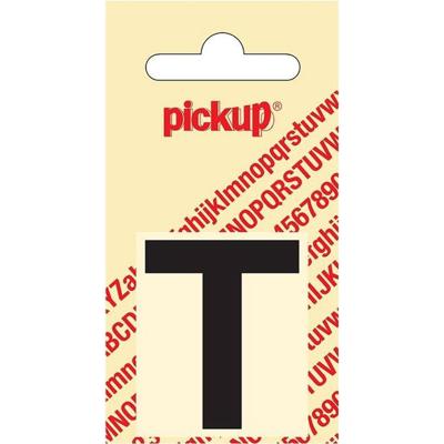 Plakletter Helvetica 40 mm Sticker zwarte letter t Pickup - Pickup