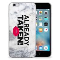Apple iPhone 6 | 6s | Siliconen hoesje | met naam Already Taken White - thumbnail
