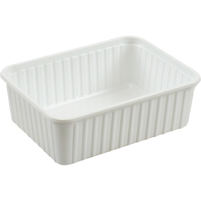 Bak | PS | 1000ml | kilobak | 180x135x60mm | wit | 400 stuks