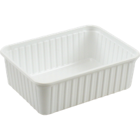 Bak | PS | 1000ml | kilobak | 180x135x60mm | wit | 400 stuks - thumbnail