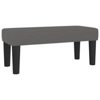 Boxspring met matras kunstleer grijs 120x190 cm - thumbnail