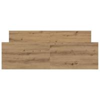 Bedframe zonder matras spaanplaat artisanaal eikenkleurig - thumbnail