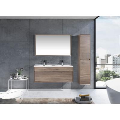 Sanimar Livigno Badkamermeubelset 120 cm Inclusief Spiegel Grijs Eiken