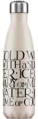 Chilly's Emma Bridgewater Toast 500 ml Dagelijks gebruik Zwart, Bruin Roestvrijstaal