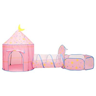 VidaXL Kinderspeeltent met 250 ballen 301x120x128 cm roze