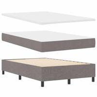 Boxspring bed met matras met hoofdeinde Taupe 120 x 200 cm Stof - thumbnail