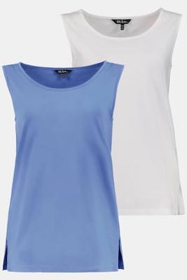 Ulla Popken Tops, set van 2, zijsplitten - Grote Maten Ulla Popken Tops, set van 2, zijsplitten - Grote Maten