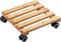 Metafranc WU0825340 Plantentrolley Bamboe Laadvermogen (max.): 60 kg 300 mm x 300 mm x 74 mm Aantal rollers 4 - thumbnail