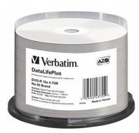 Verbatim DVD-R 4.7 GB - 16x brandsnelheid, DataLifePlus, bedrukbaar, 50 Pack Spindle - thumbnail