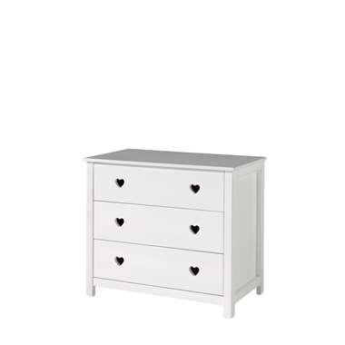 Vipack commode Amori 3 lades - wit - 90x85,2x50 cm