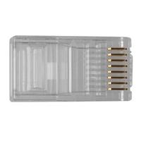 ACT TD108 RJ45 (8P/8C) Modulaire Connector voor Platte Kabel - 25 stuks - thumbnail