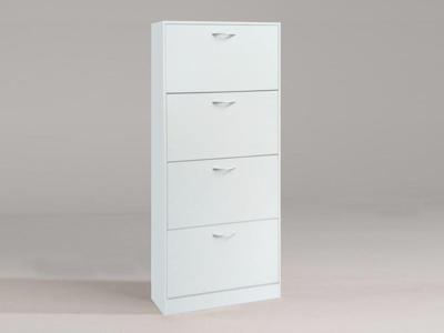 Schoenenkast ROZALA 4 deuren wit