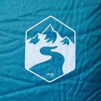 Kampeermatras met gentegreerd kussen zelfopblazend turquoise - thumbnail