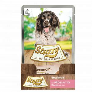 STUZZY Chunks with ham - nat hondenvoer - 100 g