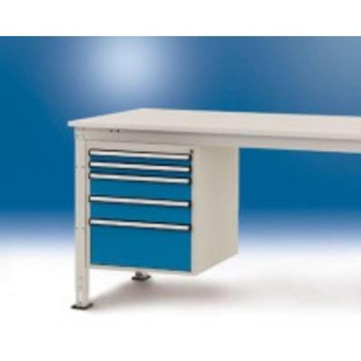 Manuflex ZB4864.5007 Behuizing onderbouw stationair, gebruiksh. 500 mm met 5 lades. Voor tafel diepte 1200 mm