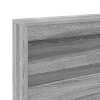 Opberghoofdbord met plank Grijs sonoma 80 cm Bewerkt hout - thumbnail