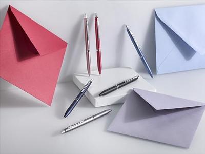 Pilot balpen Acro 1000, medium punt, in giftbox, hemelsblauw