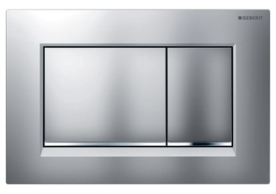 Geberit Bedieningsplaat Sigma 20 Square DF Mat Chroom