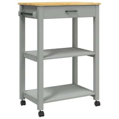 Keukentrolley MONZA 60x40x88,5 cm massief grenenhout