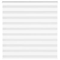 VidaXL Zebra rolgordijn 140x150 cm stofbreedte 135,9cm polyester wit - thumbnail