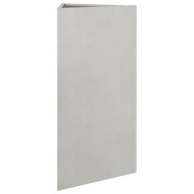 VidaXL Plantenbakken 2 st driehoek 40x40x75 cm roestvrij staal