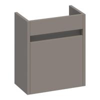 Brauer Adore Fonteinkast - 40 cm - met 1 Deur Greeploos Linksdraaiend - Mat Taupe - thumbnail