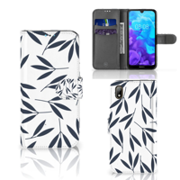 Huawei Y5 (2019) Hoesje Leaves Blue - thumbnail
