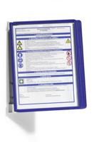 Durable Wandhouder | 5 zichtpanelen | donkerblauw | met profielframef. | 1 stuk - 555107 555107 - thumbnail