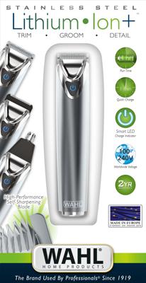 Wahl - Hair Trimmer Lithium - Stainless steel, 12 pieces (9818-116)