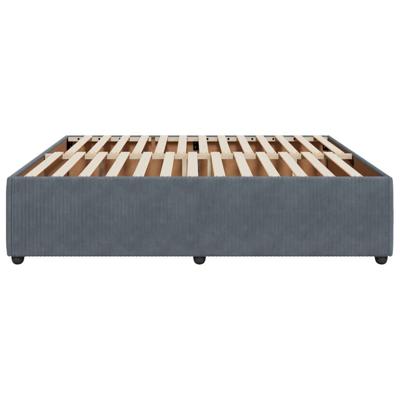 Bedframe zonder matras 180x200 cm fluweel donkergrijs