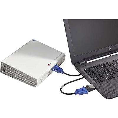 Renkforce RF-4149768 HDMI / VGA Adapter [1x HDMI-stekker - 1x VGA-bus, Jackplug female 3,5 mm] Zwart