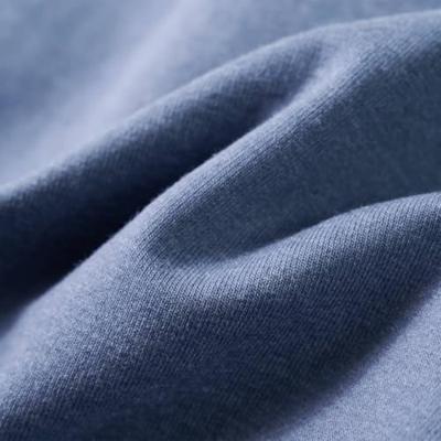 Kindertrui met capuchon 92 gemleerd blauw