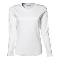 Tee Jays TJ590 Women´s Long Sleeve Interlock Tee - White - M - thumbnail