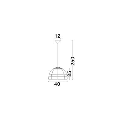 Lyora Rotan hanglampMelody Ø 40cm - 9586446