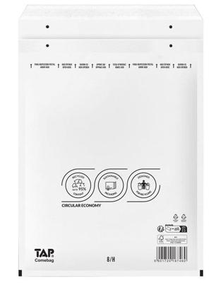 Comebag luchtkussenenveloppen, ft 270 x 360 mm, met stripsluiting, wit, doos van 100 stuks Comebag luchtkussenenveloppen, ft 270 x 360 mm, met stripsluiting, wit, doos van 100 stuks