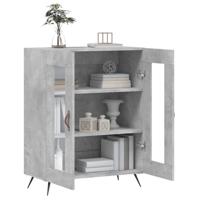 Dressoir 69,5x34x90 cm bewerkt hout betongrijs - thumbnail