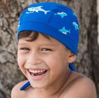 Playshoes zwembandana Haai Blauw-53 cm - thumbnail