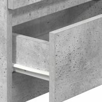 Nachtkastje met 2 lades 40x33x60 cm betongrijs - thumbnail