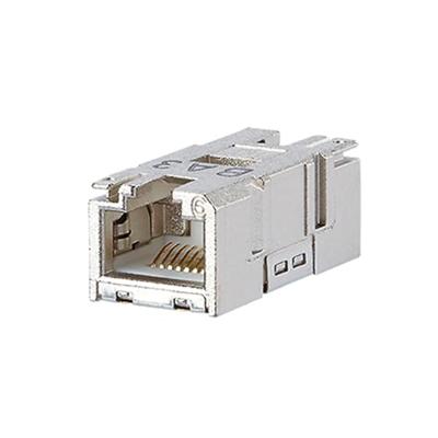 Metz Connect 1401200810MI RJ45 inbouwconnector 1401200810MI Koppeling, recht Aantal polen: 8P8C Grijs 1 stuk(s)